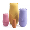 1setMontessori Nesting Dolls Toy Russian Matryoshka Doll Educational Toys for Children Silicone Stacking Blocks Doll Inside Doll