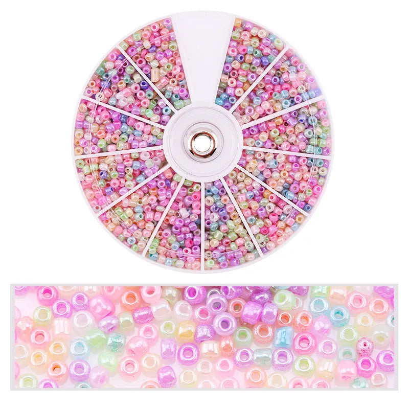 2000pcs/Lot 12Grids Glass Seed Beads Set Charms Jewelry Beads For Bracelet Necklace Earrings Handmade Craft DIY Jewelry Making