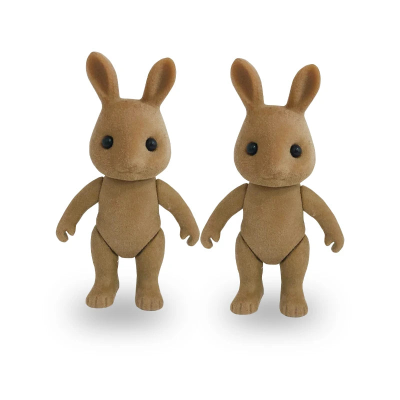 Dress Dollhouse Accessories 1:12 Forest Animal Family Clothes Fashion Daily Wear Casual Outfits Vest Shirt Skirt Pants  for Doll