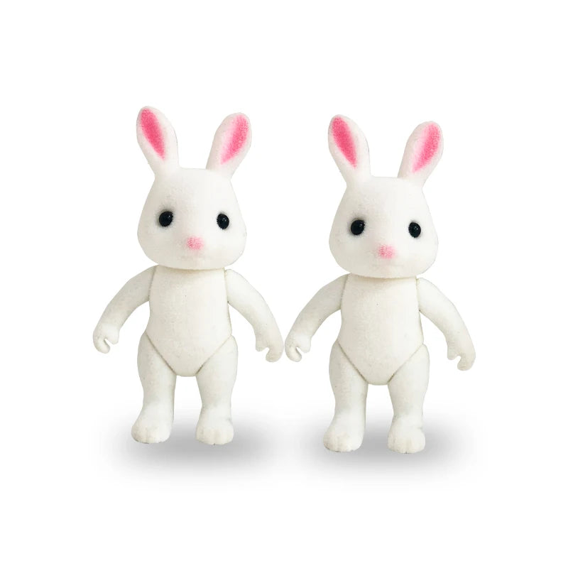 Dress Dollhouse Accessories 1:12 Forest Animal Family Clothes Fashion Daily Wear Casual Outfits Vest Shirt Skirt Pants  for Doll