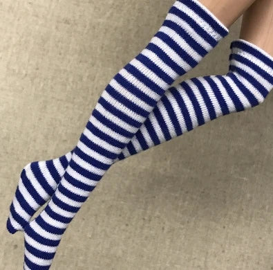 NEW handmade 1 Pair Candy Color Stripe Stocking Socks for Blyth, Azone 30cm dolls  OB, Momoko, Licca 1/6 Dolls Accessories