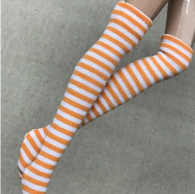 NEW handmade 1 Pair Candy Color Stripe Stocking Socks for Blyth, Azone 30cm dolls  OB, Momoko, Licca 1/6 Dolls Accessories