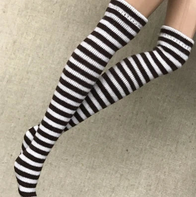 NEW handmade 1 Pair Candy Color Stripe Stocking Socks for Blyth, Azone 30cm dolls  OB, Momoko, Licca 1/6 Dolls Accessories