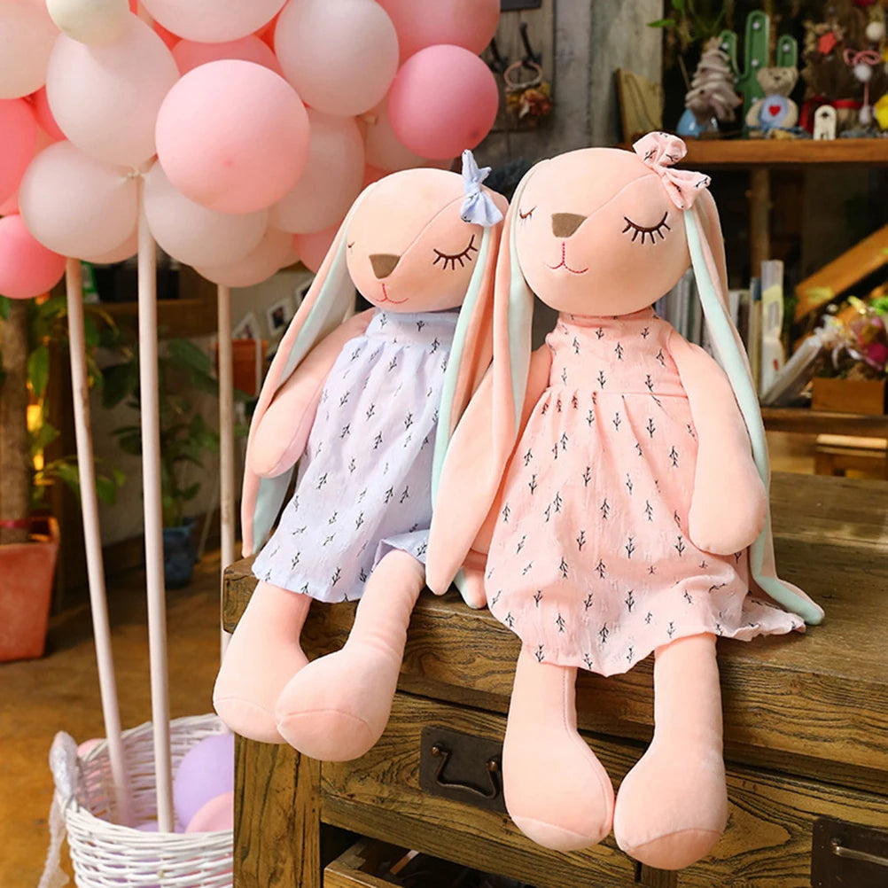 35CM/14inch Cute Bunny  by Soothing Rabbit Doll Sleeping Doll, Stuffed Animals Kids Plushie Doll Toy