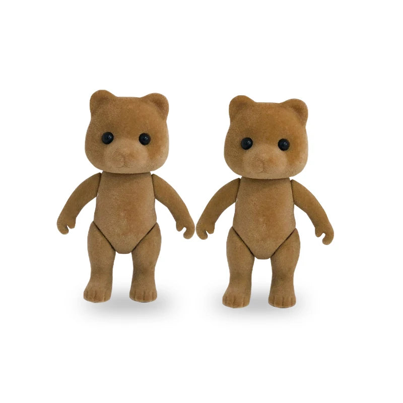 Dress Dollhouse Accessories 1:12 Forest Animal Family Clothes Fashion Daily Wear Casual Outfits Vest Shirt Skirt Pants  for Doll