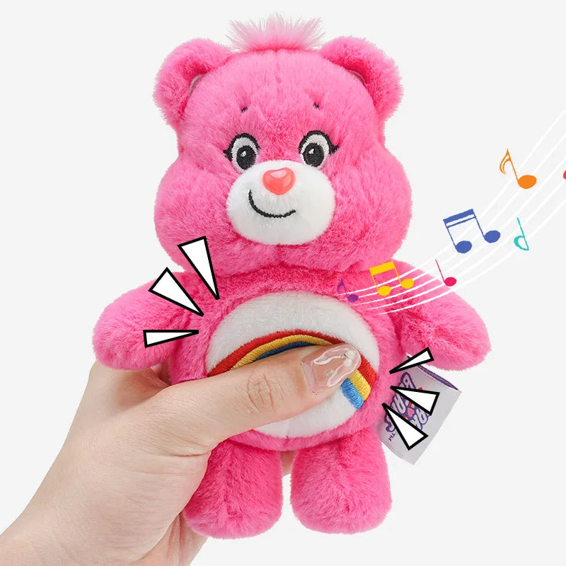 Care Bears Plush Kawaii Carebears Rainbown Bear Plush Anime Hobby Toy Keychain Bag with Sound Dolls Christmas Birthday Gifts