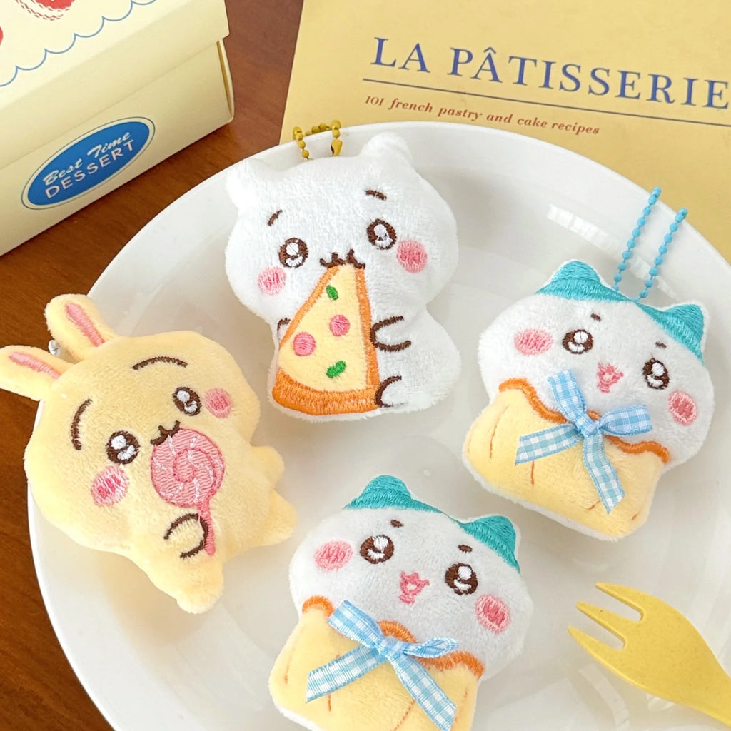 1/3 Pcs Chiikawa Cute Plush Cartoon Doll Pendant Brooch Backpack Keychain Decoration Pendant