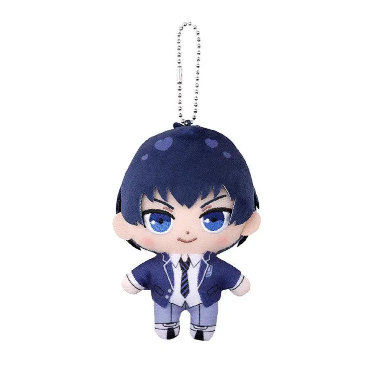Bandai Blue Lock Plush Keychain Gacha Nunu Stuffed Pendant Chigiri Hyoma Reo Mikage Isagi Yoichi Anime Collectible Bag Accessory