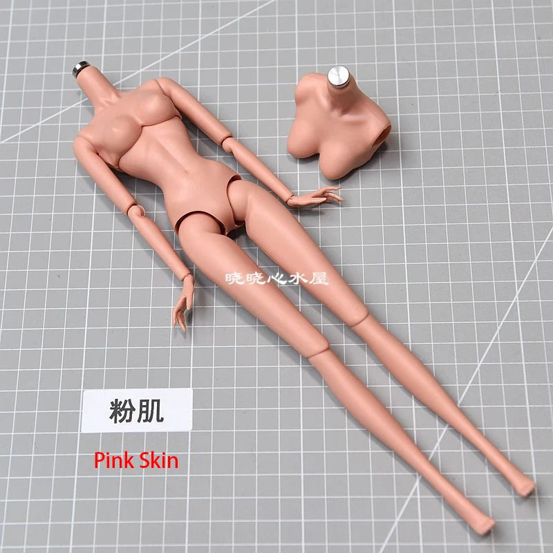NEW LULY/Supermodel Doll Body Toy 12 Skin Tones High Quality With Replacement Big Boobs 1/6 Body Parts Removable For Babi Doll