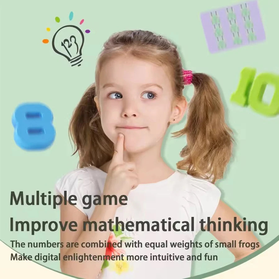 Mathematical Intelligence Math Toys Funny Frog Scale Children's Early Education Toys Addition Subtraction Balance Enlightenment