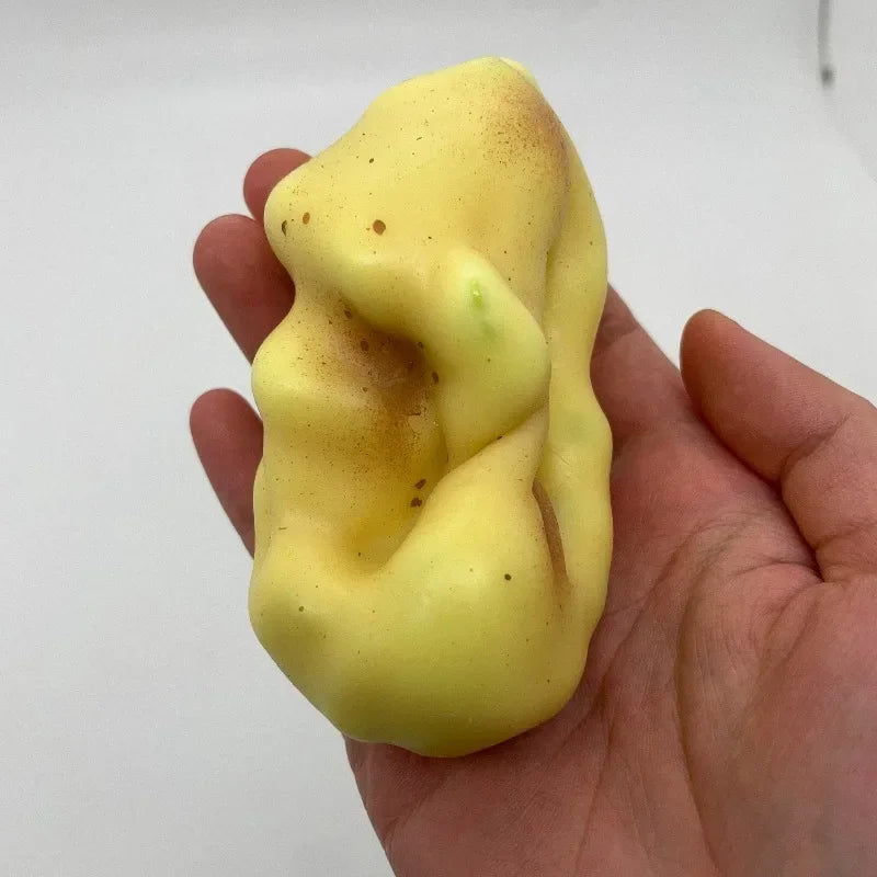 Crunchy Squishy Potato Stress Ball Fidget Toy Crispy Potato Squishy Squeeze Ball Handmade Round Blocks Filled ASMR for Adult