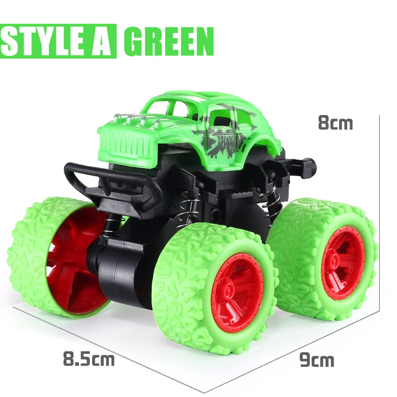 Pull Back Toy Car  Inertial Rotation Car Four-wheel Drive Off-road Vehicle SUV Racing Power Car Children's Toy CarGift