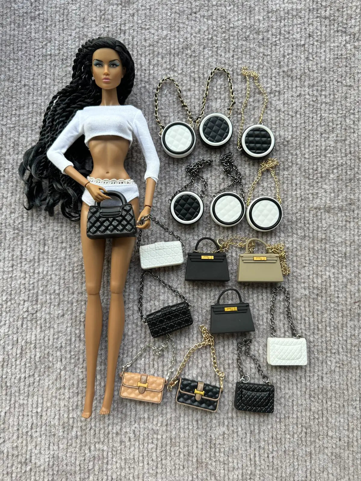 1/6 Doll Bags Handbag Shoulder Bag 30cm Fashion Doll DIY Accessories