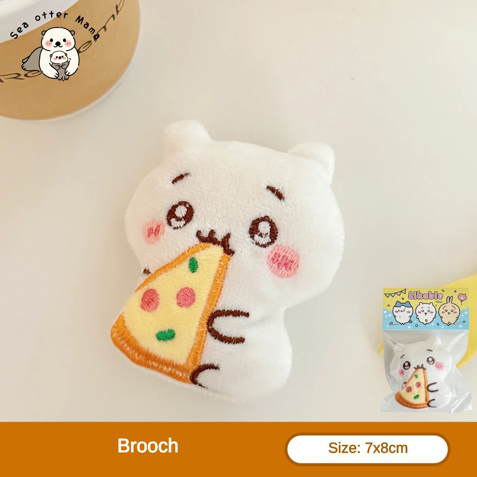 1/3 Pcs Chiikawa Cute Plush Cartoon Doll Pendant Brooch Backpack Keychain Decoration Pendant