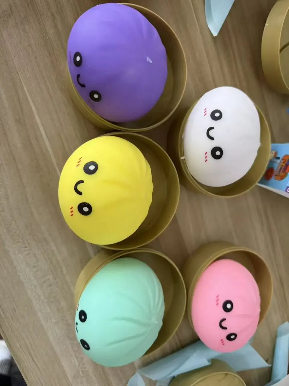 New Glitter Dumpling Glitter Dumpling Squishy with Box Dumplings Sensory Squeeze Toy for Stress Relief