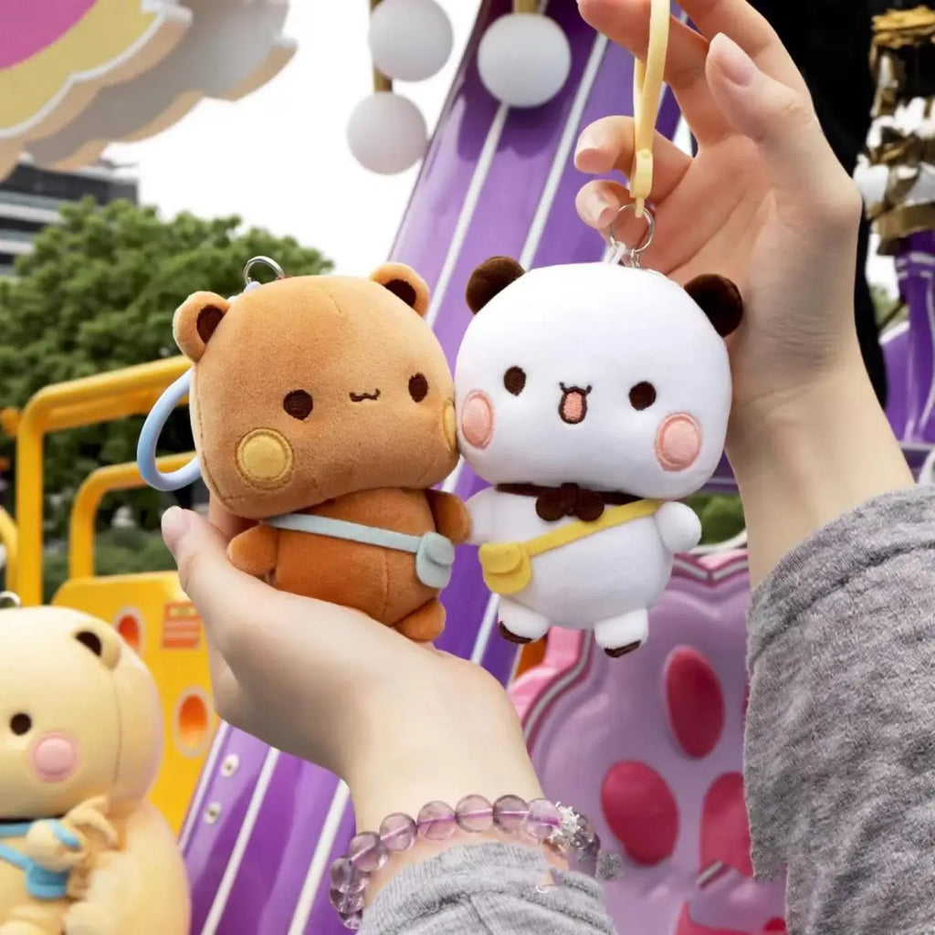 BuBu Plush Keychain Cute Cartoon Stuffed Animal Pendant Soft Bag Charm For Backpack Decor Fashion Accessories