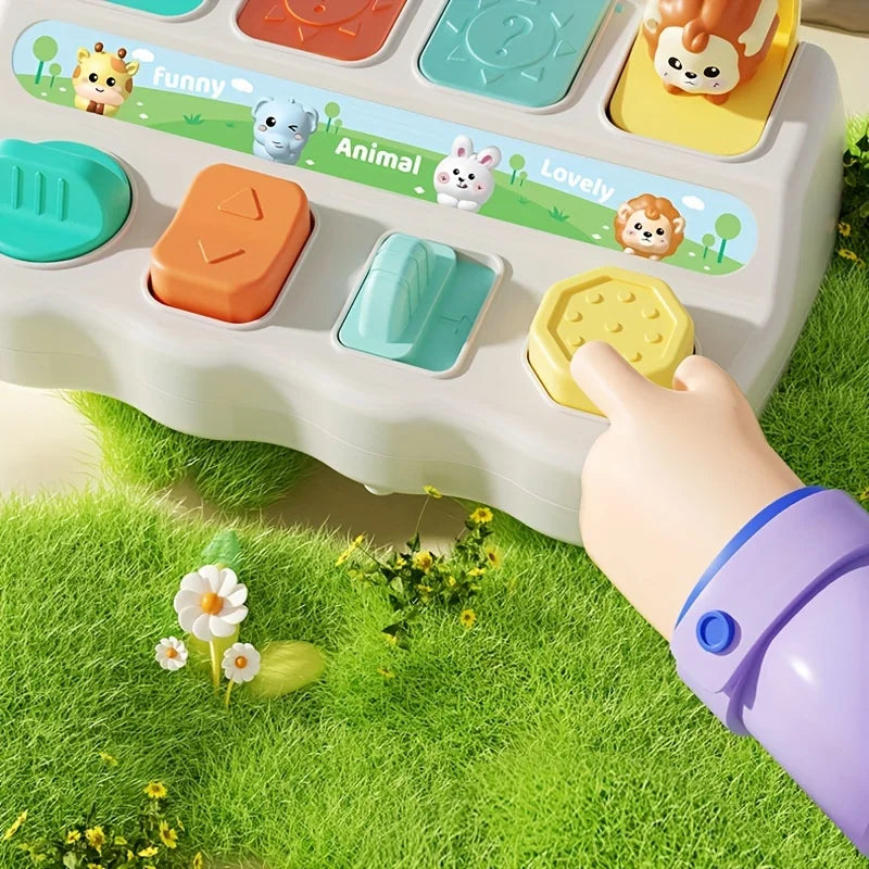 Montessori Pop up Animal Toys and Learning Boxes - Enhance Logic and Motor Skills, Suitable for Children's Birthday Gifts
