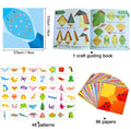 Origami Kit 30/96 Sheets Origami Paper Craft Guiding Book DIY Art Craft Projects Supplies for Beginners Children Kids Boys Girls