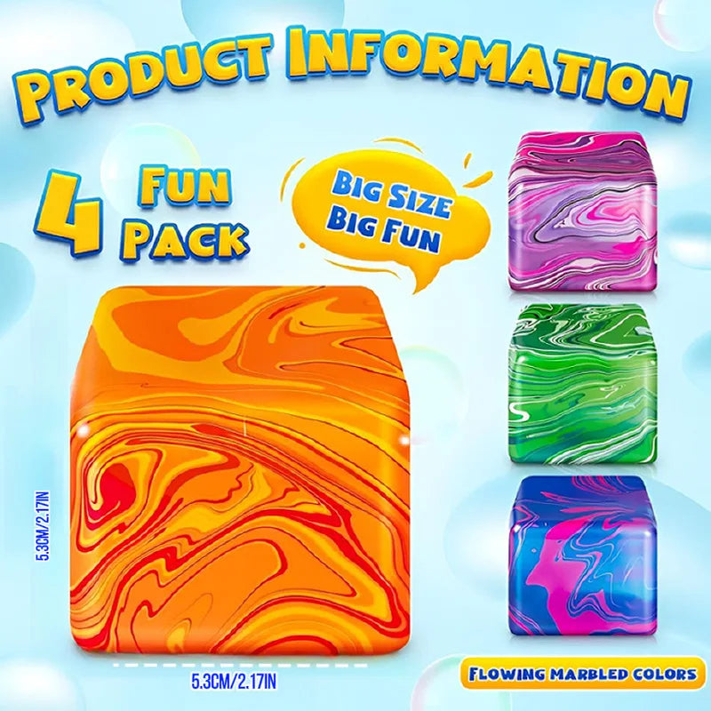 Needoh Snowflake Ice Cube Malt Sugar Squishy Blind Box Stress Relief Slow Rebound Anti-Anxiety Squeeze Toy Puzzle Hands-On Toys