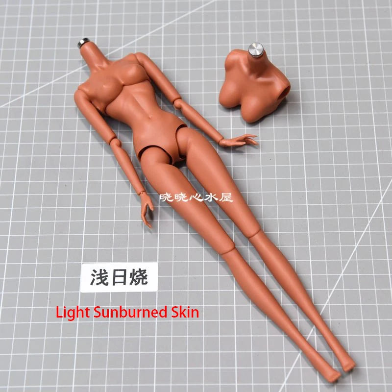 NEW LULY/Supermodel Doll Body Toy 12 Skin Tones High Quality With Replacement Big Boobs 1/6 Body Parts Removable For Babi Doll