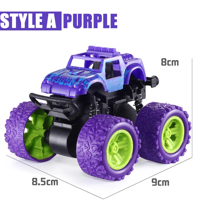 Pull Back Toy Car  Inertial Rotation Car Four-wheel Drive Off-road Vehicle SUV Racing Power Car Children's Toy CarGift