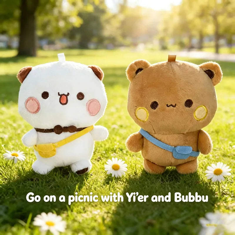 BuBu Plush Keychain Cute Cartoon Stuffed Animal Pendant Soft Bag Charm For Backpack Decor Fashion Accessories