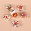 6pcs/set Dollhouse Miniature Pizza Or Packing Box Model Kitchen Food Decor Toy Doll House Accessories
