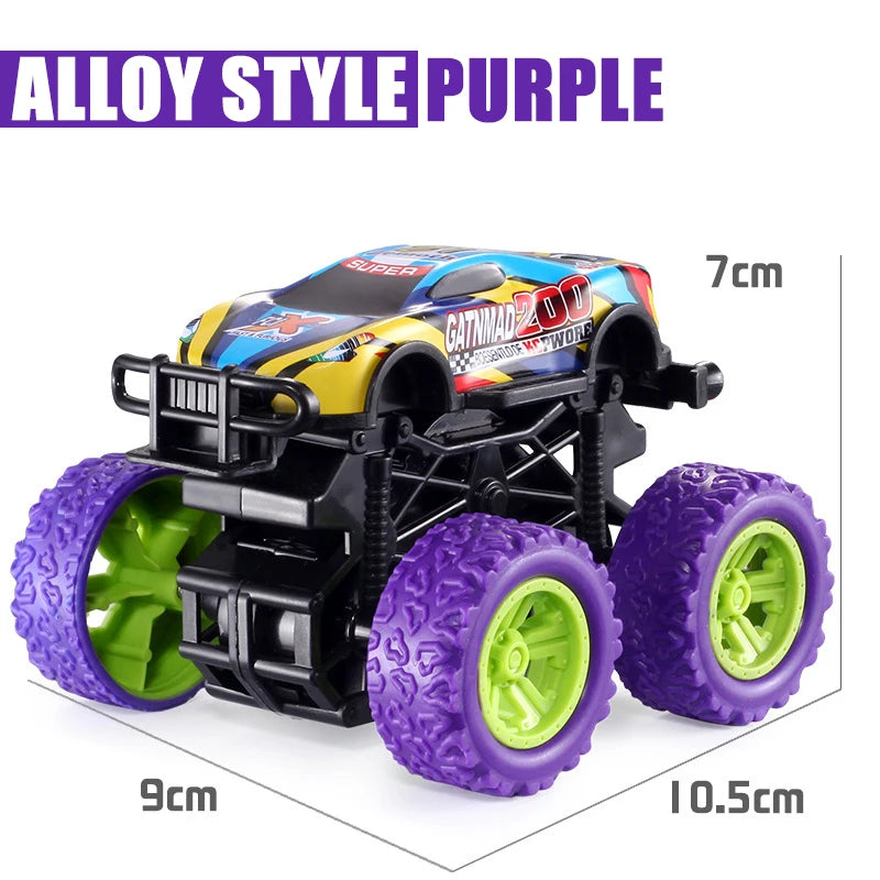Pull Back Toy Car  Inertial Rotation Car Four-wheel Drive Off-road Vehicle SUV Racing Power Car Children's Toy CarGift