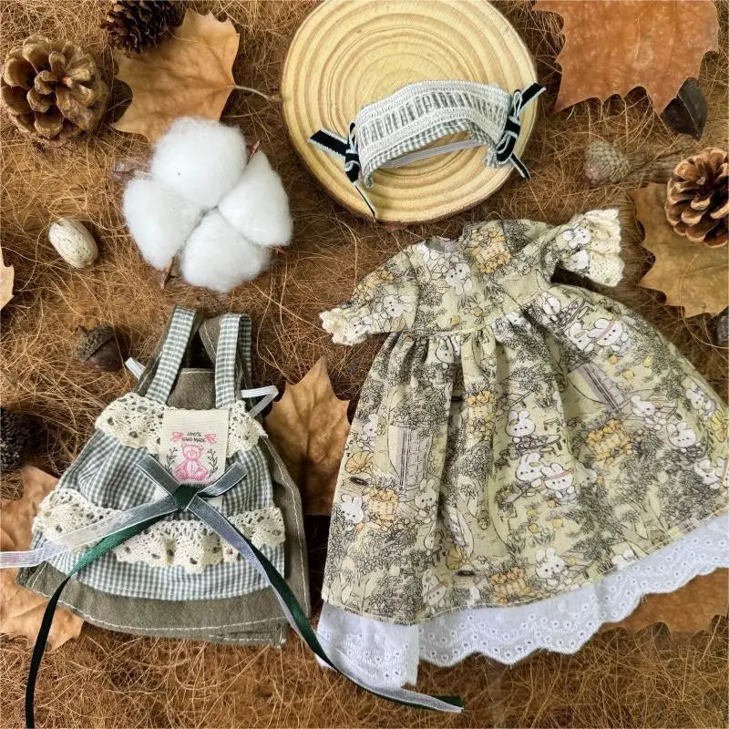 BJD Doll Clothes 30cm 1/6 Scale Winter Dress and Cute Hat Accessories for Girl's Gift Outfit