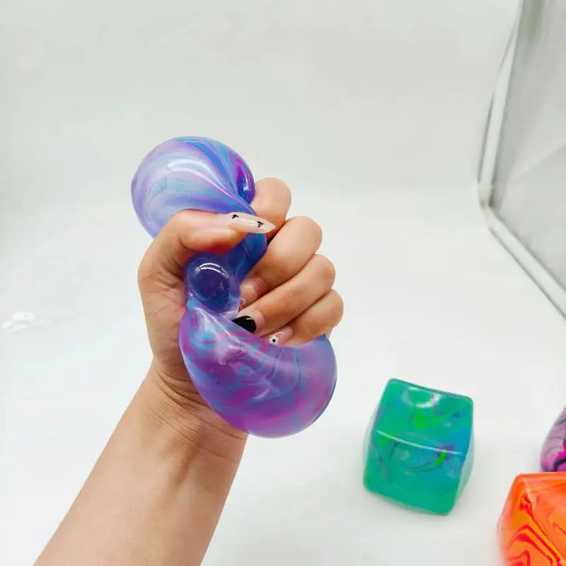 Needoh Snowflake Ice Cube Malt Sugar Squishy Blind Box Stress Relief Slow Rebound Anti-Anxiety Squeeze Toy Puzzle Hands-On Toys