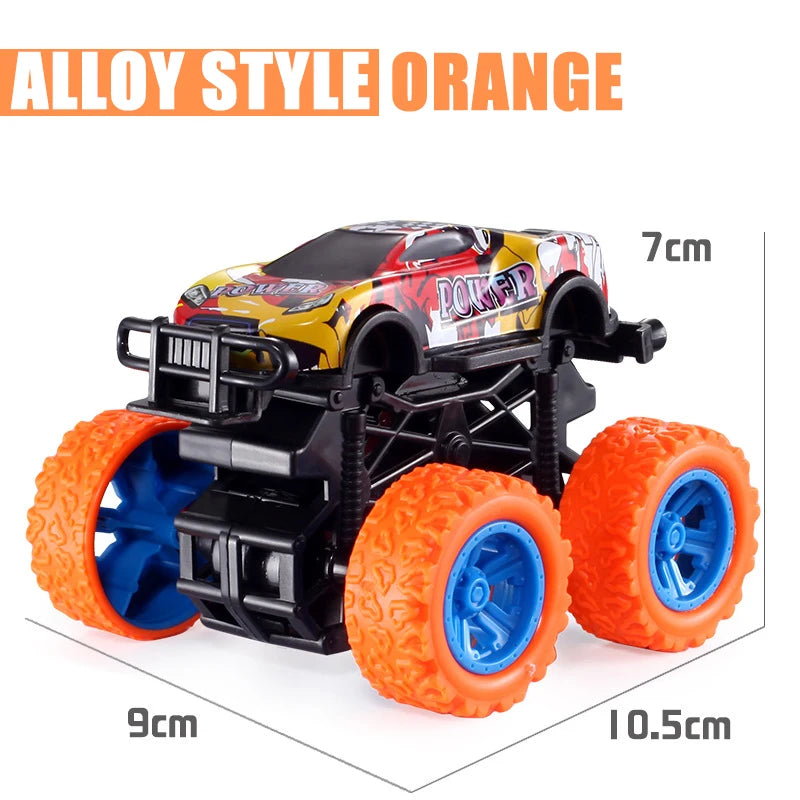 Pull Back Toy Car  Inertial Rotation Car Four-wheel Drive Off-road Vehicle SUV Racing Power Car Children's Toy CarGift