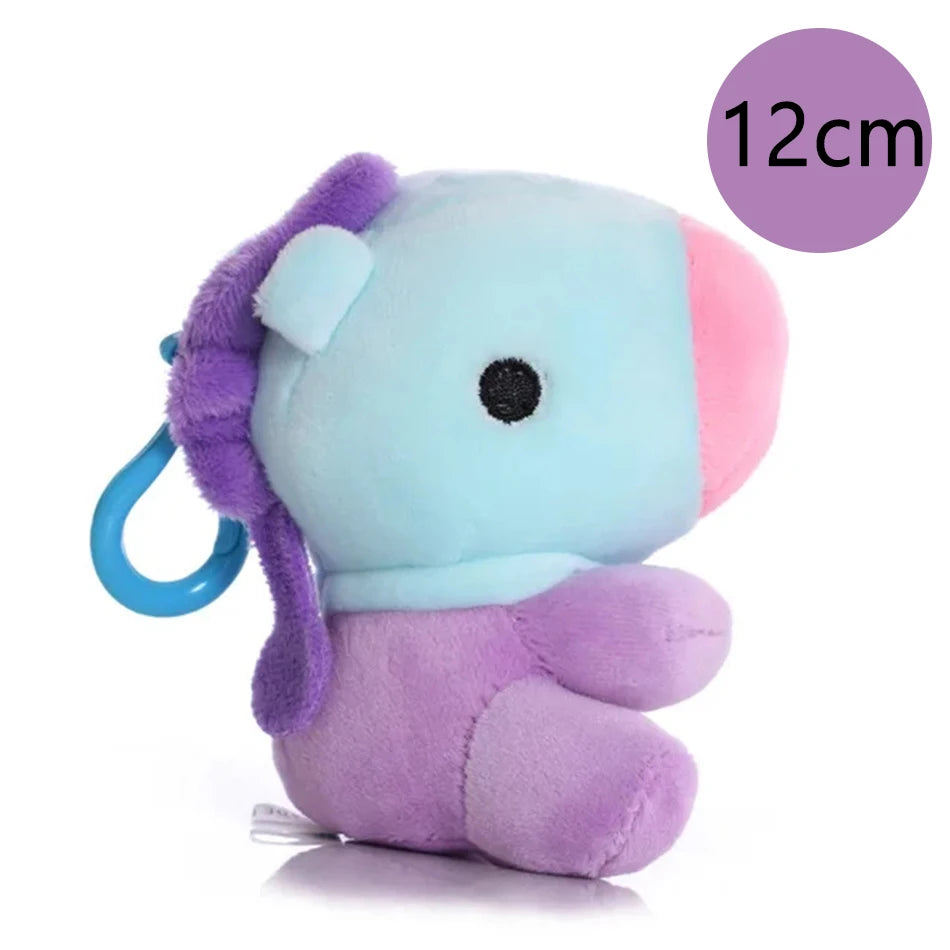 Hot B-T-21 Plush Toy Tata Koay Shooky Mang Cooky Cartoon Animal Backpack Key Mobile Phone Pendant Office Toys Friend Gift