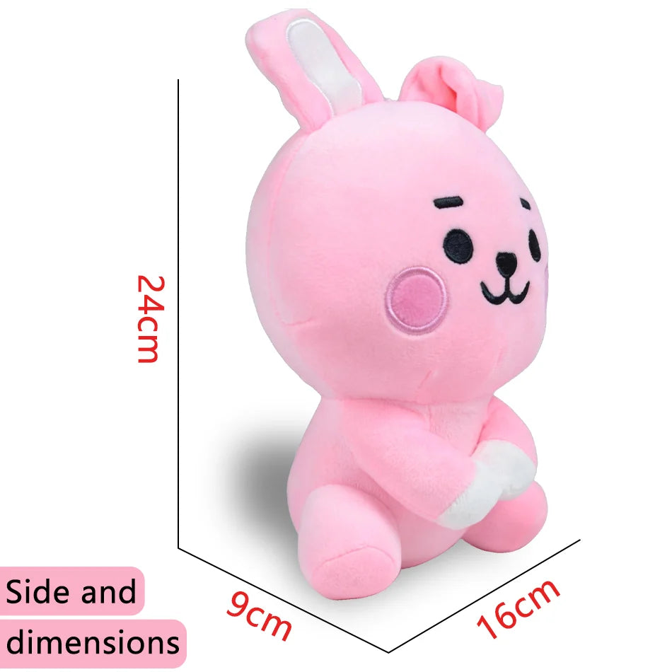Hot B-T-21 Plush Toy Tata Koay Shooky Mang Cooky Cartoon Animal Backpack Key Mobile Phone Pendant Office Toys Friend Gift
