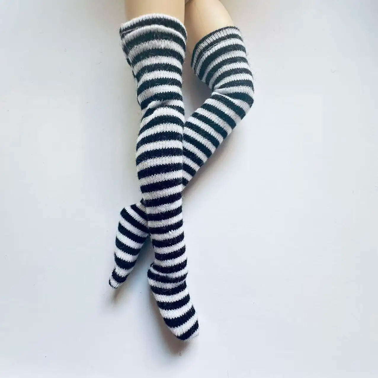 NEW handmade 1 Pair Candy Color Stripe Stocking Socks for Blyth, Azone 30cm dolls  OB, Momoko, Licca 1/6 Dolls Accessories