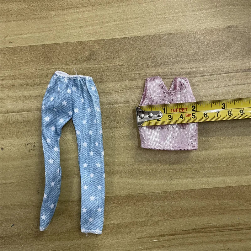 1 Set 1/6 Doll Pants Clothes Party Dress Doll Accessories Fashion Casual Suit Clothes for 30cm Barbies Doll