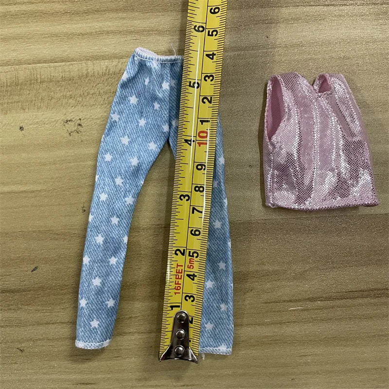 1 Set 1/6 Doll Pants Clothes Party Dress Doll Accessories Fashion Casual Suit Clothes for 30cm Barbies Doll
