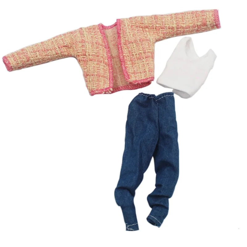 1 Set 1/6 Doll Pants Clothes Party Dress Doll Accessories Fashion Casual Suit Clothes for 30cm Barbies Doll