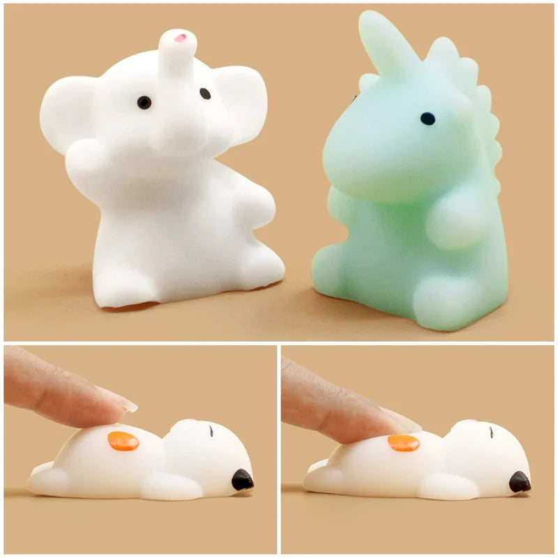 50-5PCS Mochi Squishies Kawaii Anima Squishy Toys For  Antistress Ball Squeeze Party Favors Stress Relief Toys For Birthday