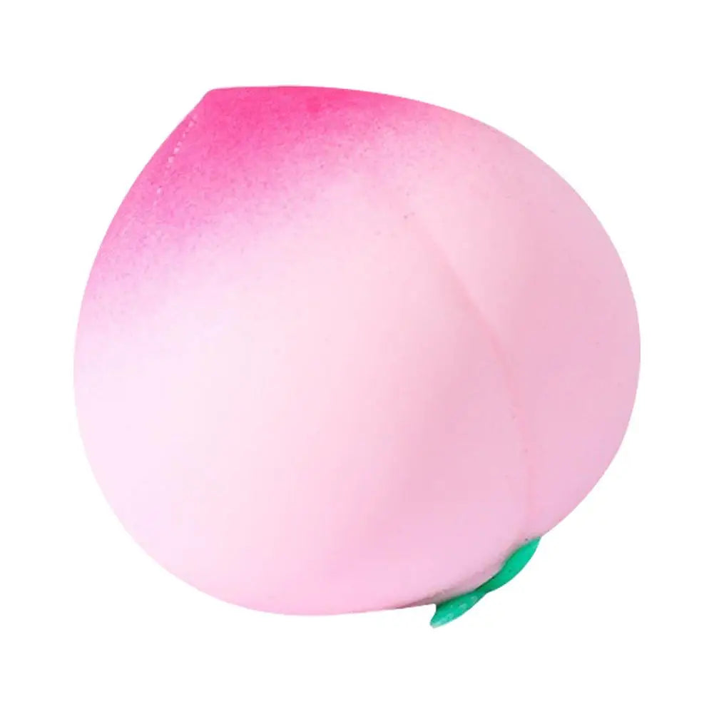 Pink Juicy Peach Squishy Toy Anti-Stress Slow Rising Fruit Pinch Squeeze Stress Reliever Toys Fun Design Squeezable Toys