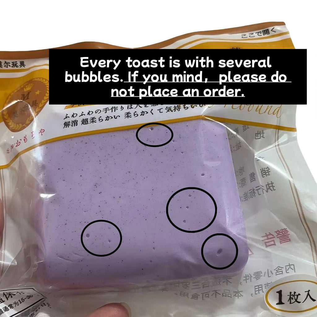 Soft Slow Rising Toast Squishy Stress Relief Fidget Toys Sticky Toast Squishy Squeeze Toys Sensory Fidget Toy for Adults