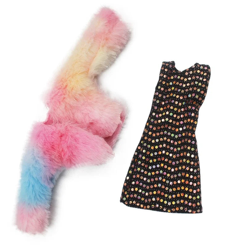 1 Set 1/6 Doll Pants Clothes Party Dress Doll Accessories Fashion Casual Suit Clothes for 30cm Barbies Doll
