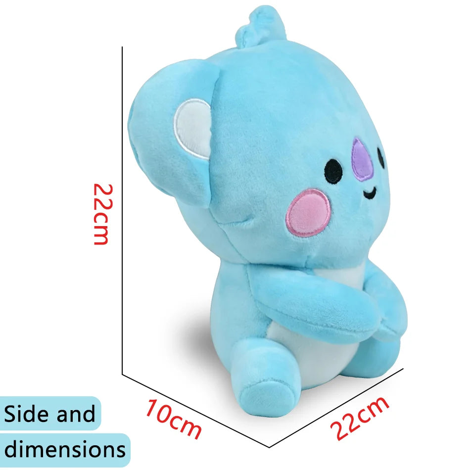 Hot B-T-21 Plush Toy Tata Koay Shooky Mang Cooky Cartoon Animal Backpack Key Mobile Phone Pendant Office Toys Friend Gift