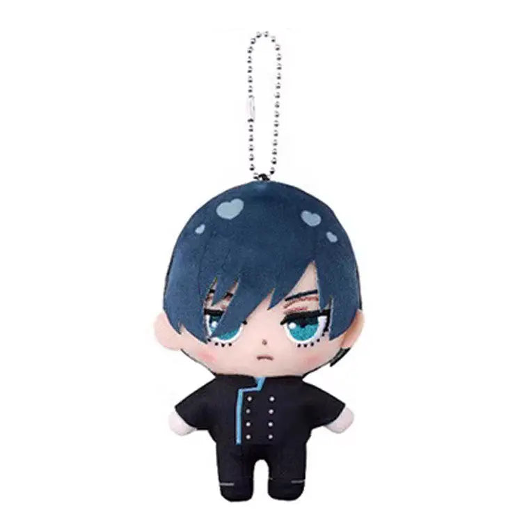 Bandai Blue Lock Plush Keychain Gacha Nunu Stuffed Pendant Chigiri Hyoma Reo Mikage Isagi Yoichi Anime Collectible Bag Accessory