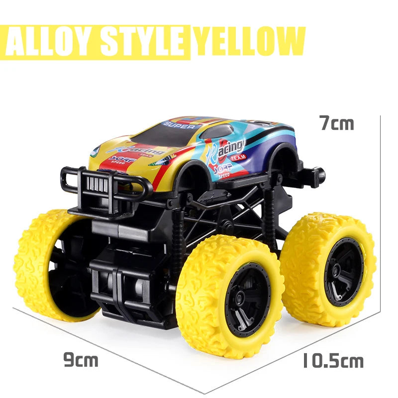 Pull Back Toy Car  Inertial Rotation Car Four-wheel Drive Off-road Vehicle SUV Racing Power Car Children's Toy CarGift