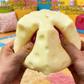 Big Cheese Cube Stress Squeeze Ball Shapeable Moldable Non-Bounce Fidget Toy ASMR Sensory Relaxing Toy Anxiety Relief Gadget