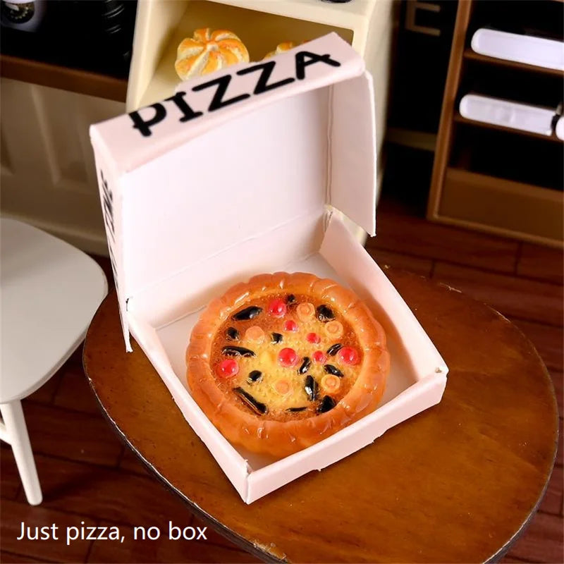 Cute 10PC Dollhouse Miniature Simulated Kitchen Food Toy Pizza Model Home Decor Kid Play Toy Micro Landscape Ornaments Gifts