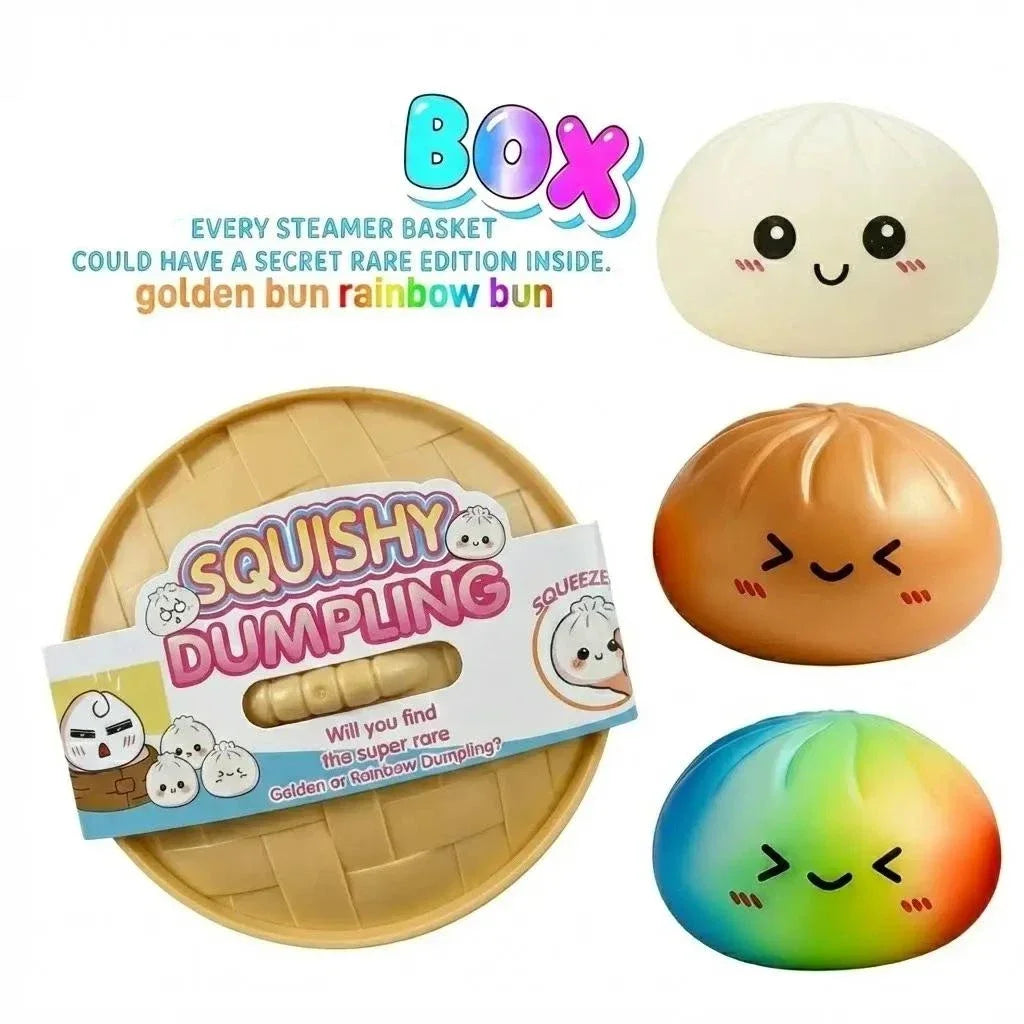 New Glitter Dumpling Glitter Dumpling Squishy with Box Dumplings Sensory Squeeze Toy for Stress Relief