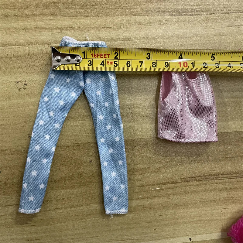 1 Set 1/6 Doll Pants Clothes Party Dress Doll Accessories Fashion Casual Suit Clothes for 30cm Barbies Doll