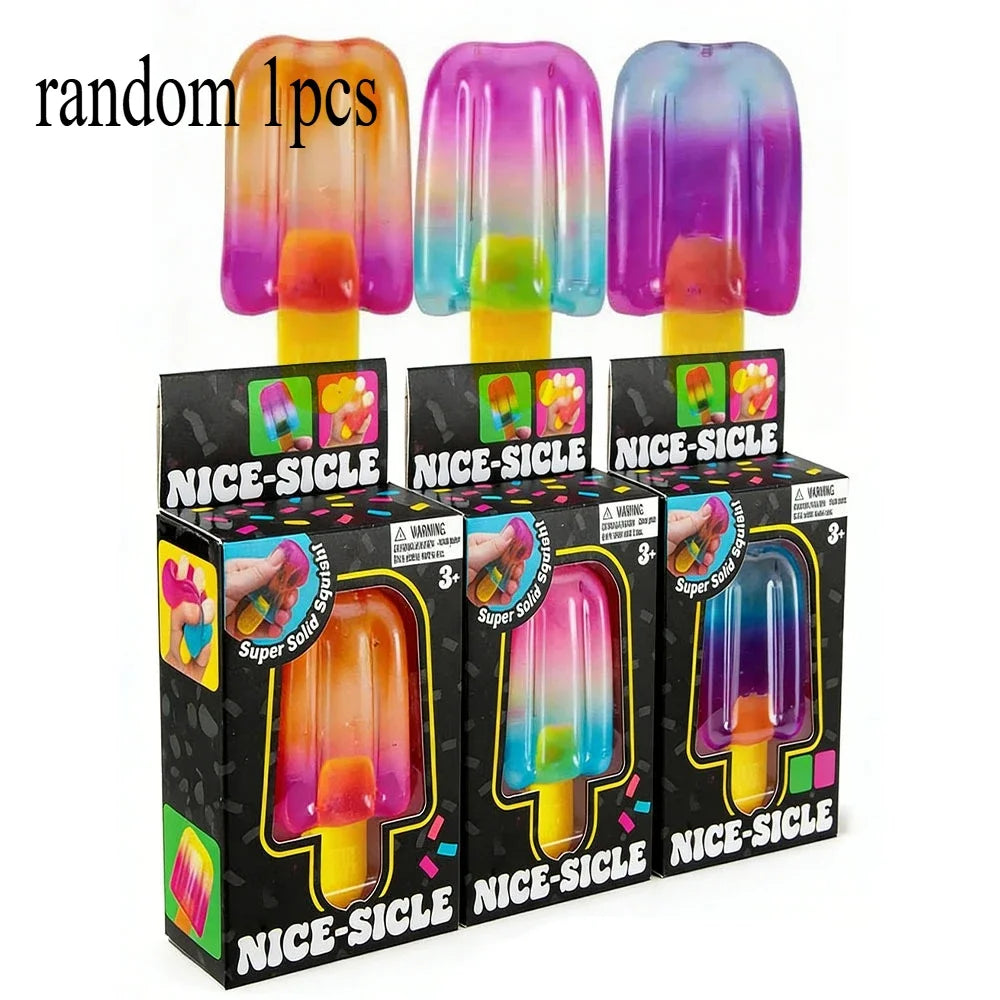 Schylling Needoh Popsicle Blind Box Cube Sensory Stress Relief Squishy Cube Anti-Anxiety Squeeze Object for Birthday Gift Toy