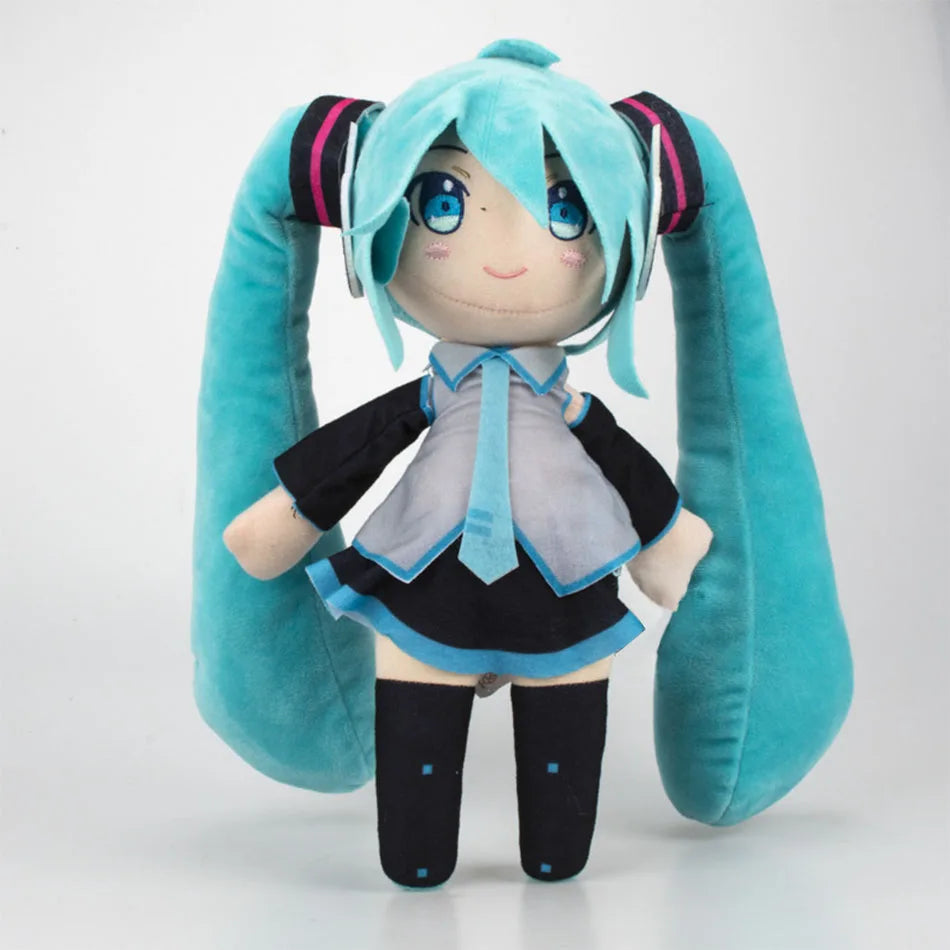 Cartoon 20cm Hatsune Miku Plush Doll Toy Anime sakura Miku snow Miku Character Kawaii Sitting posture Fufu Kids Christmas Gift